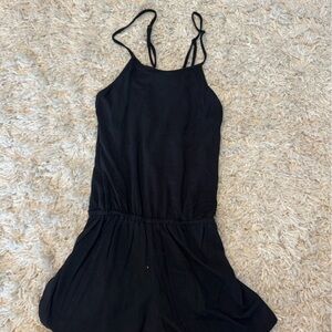 Black Strappy Romper
